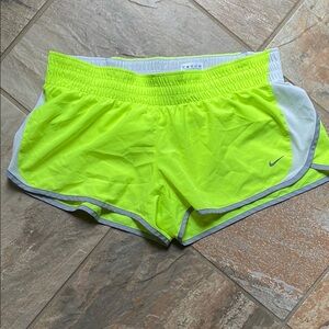 Nike Women's Neon Green Running Shorts